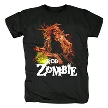 13 дизайнов Harajuku Винтаж Роб зомби рокер camiseta рок Бренд Мужская рубашка панк, хард-рок тяжелый металлический скейтборд-музыкальный
