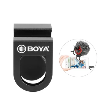 

BOYA BY-C12 Universal Smartphone Cold Shoe Bracket Microphone Mounting Adapter Holder for Cellphone Vlog Live Streaming Video