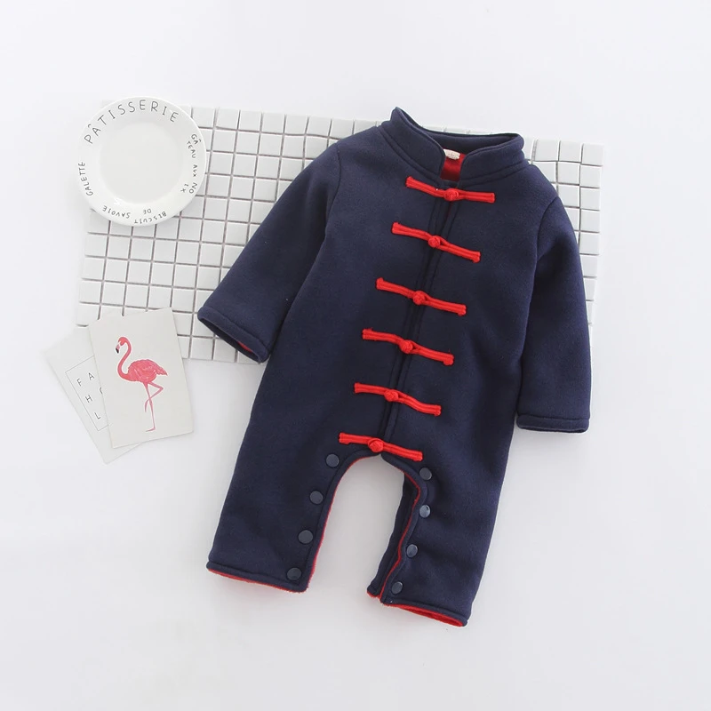 Детская одежда для новорожденных девочек, детские Боди, комбинезон для мальчиков, детская зимняя одежда, комбинезон в китайском стиле