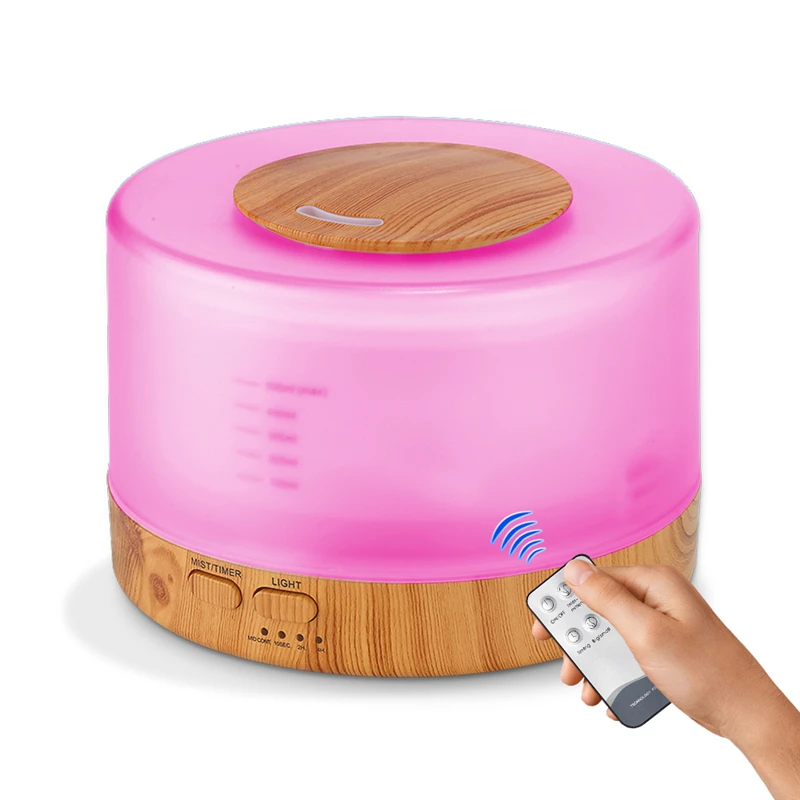 

500ml air Humidifier Remote Control Essential Oil Diffuser Cool Mist Humidifier EU AU UK US Plug Air Humidifier home office