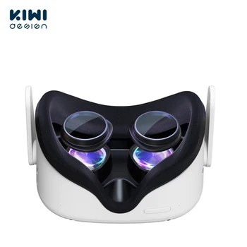 KIWI 디자인 VR 안경 안티 블루 렌즈 프레임, 오큘러스 퀘스트 2 용 빠른 분해 클립 렌즈 보호, 퀘스트 2 액세서리