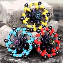 

Kids DIY Deformable Stress Relief Toy Fingertip Spin Top Fidget Spinner Transformable Creative Chain Mechanical Gyro Robot Toy