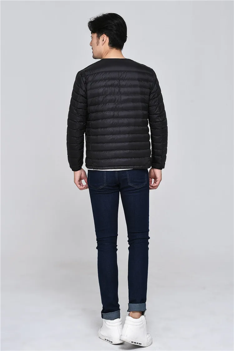 New Style Winter Warm Middle-aged down Feather Liner Vest Customizable Thin down Jacket Men's