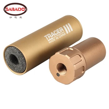 

5.2 Inch Tracer Mock Suppressor Unit Ultra Compact Rechargeable Lithium Battery UVLED 14mm Pistol Airsoft Hunting Accessories