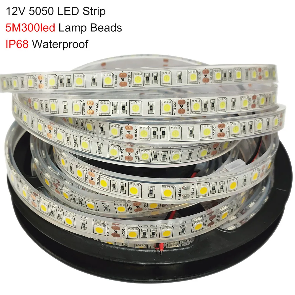 Водонепроницаемая светодиодная лента IP68 12 В постоянного тока 5050 SMD RGB RGBW WW гибкая
