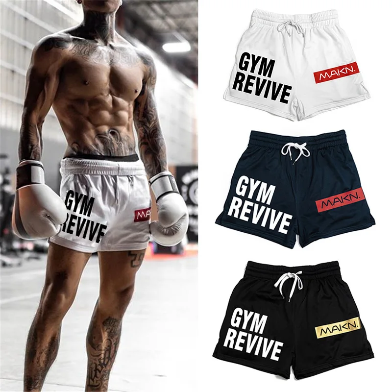 Pantalones cortos deportivos de malla para hombre, Shorts masculinos informales de secado rápido, para gimnasio, Pantalones cortos de playa verano, 2020
