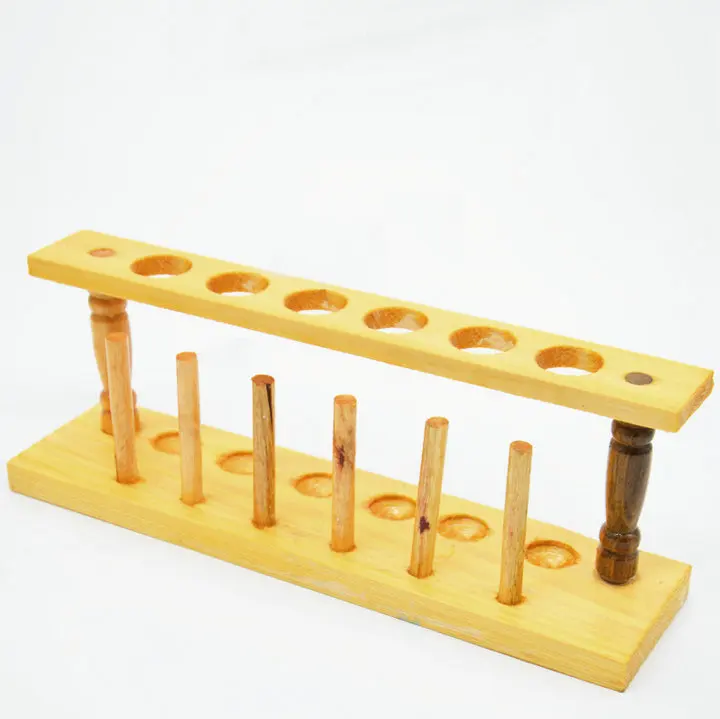 Деревянная стойка для пробирок с 6 отверстиями 2 шт./лот 21 мм подставка
