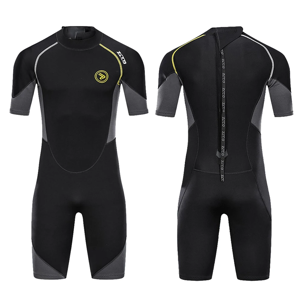 

Neoprene Wetsuit 1.5MM Men Scuba Diving Underwater Fishing Short Sleeve Suit Kitesurf Spearfishing Surfing windsurf Equipment