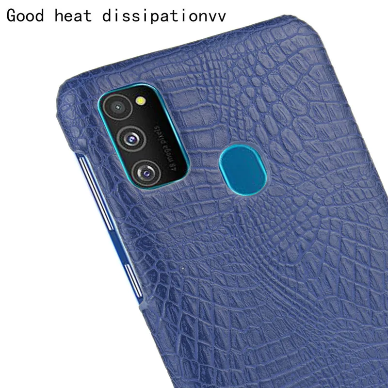 Для samsung Galaxy M30s PU чехол M30 S кожаный чехол из крокодиловой кожи PC жесткий чехол для samsung M30s чехол 6," Телефон Чехол