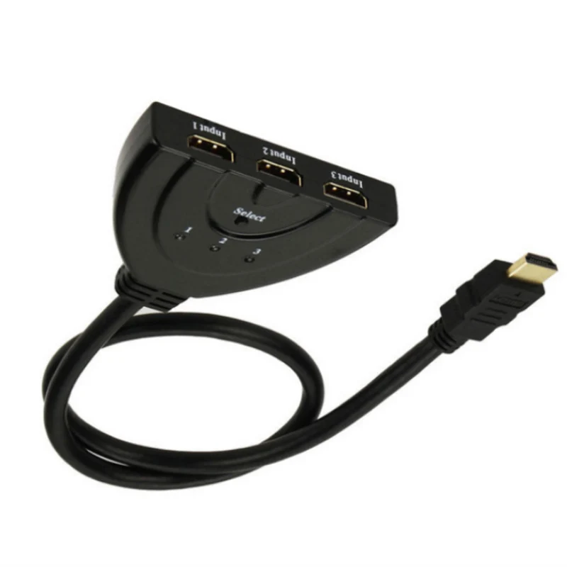 Интеллектуальный Переходник HDMI разветвитель кабель 1080P HDMI концентратор с USB PD 3 в 1 переключатель для HD tv Xbox PS3 PS4 DVD tv BOX и т. Д