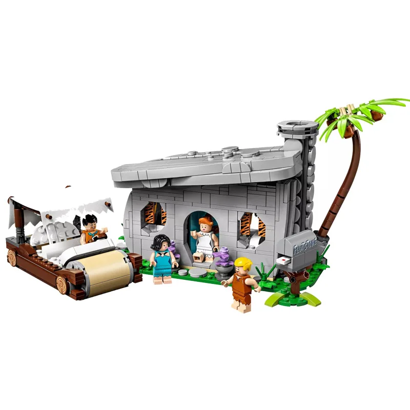 Skup 2019 nowe pomysły cegły Flintstones kompatybilne Legoingly pomysły 21316 klocki klocki dla dzieci zabawki świąteczne prezenty