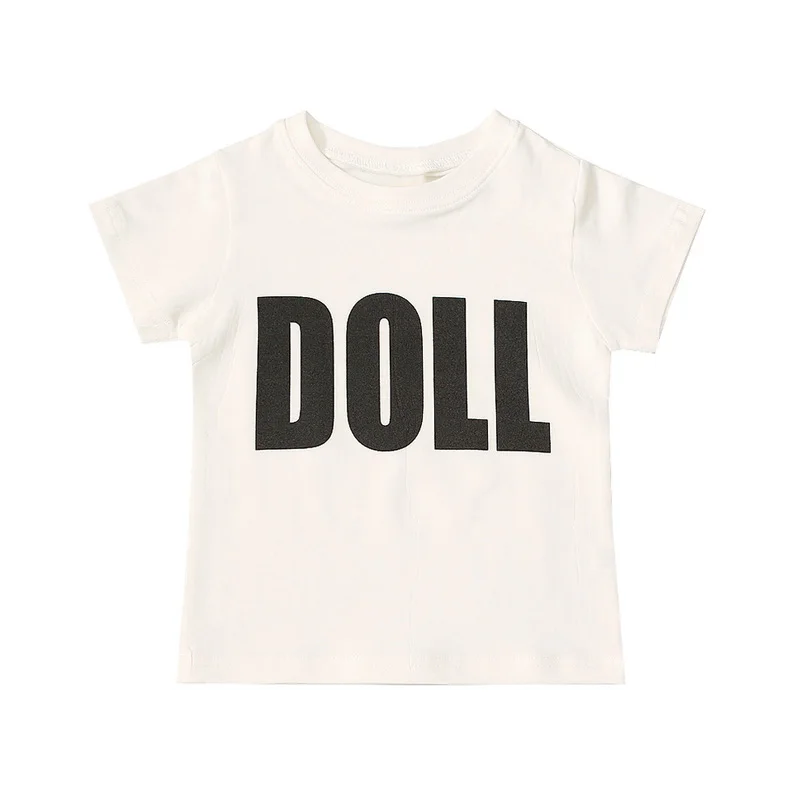 LHI36White Babyinstar/Детские футболки для девочек, костюм топы для девочек на день рождения, детская одежда футболка для мальчиков брендовая рубашка на День Благодарения для девочек - Цвет: LHI36White