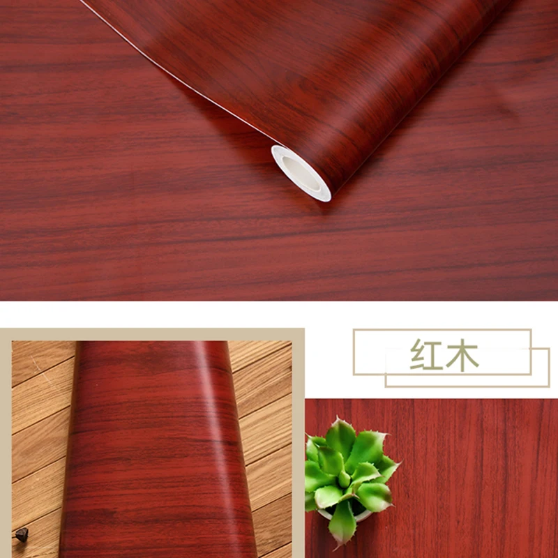 Rustic Wood Vinyl Self-Adhesive Waterproof Wallpaper Sticker