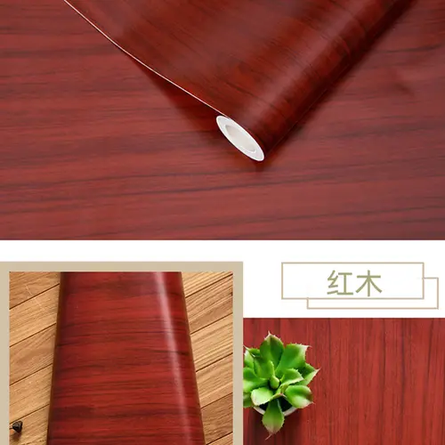 Wood Stripe Vinyl DIY Self Adhesive Waterproof PVC Wallpaper Renovation Cabinets Furniture Wall Sticker Home Decor Sticky Papers - Image 4