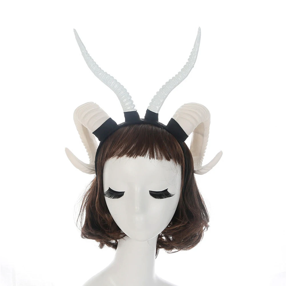 

Props Animal Horns Party Accessories Headdress Gift Halloween Headband Manual Costumes Simulation Sheep Horn Photography Holiday
