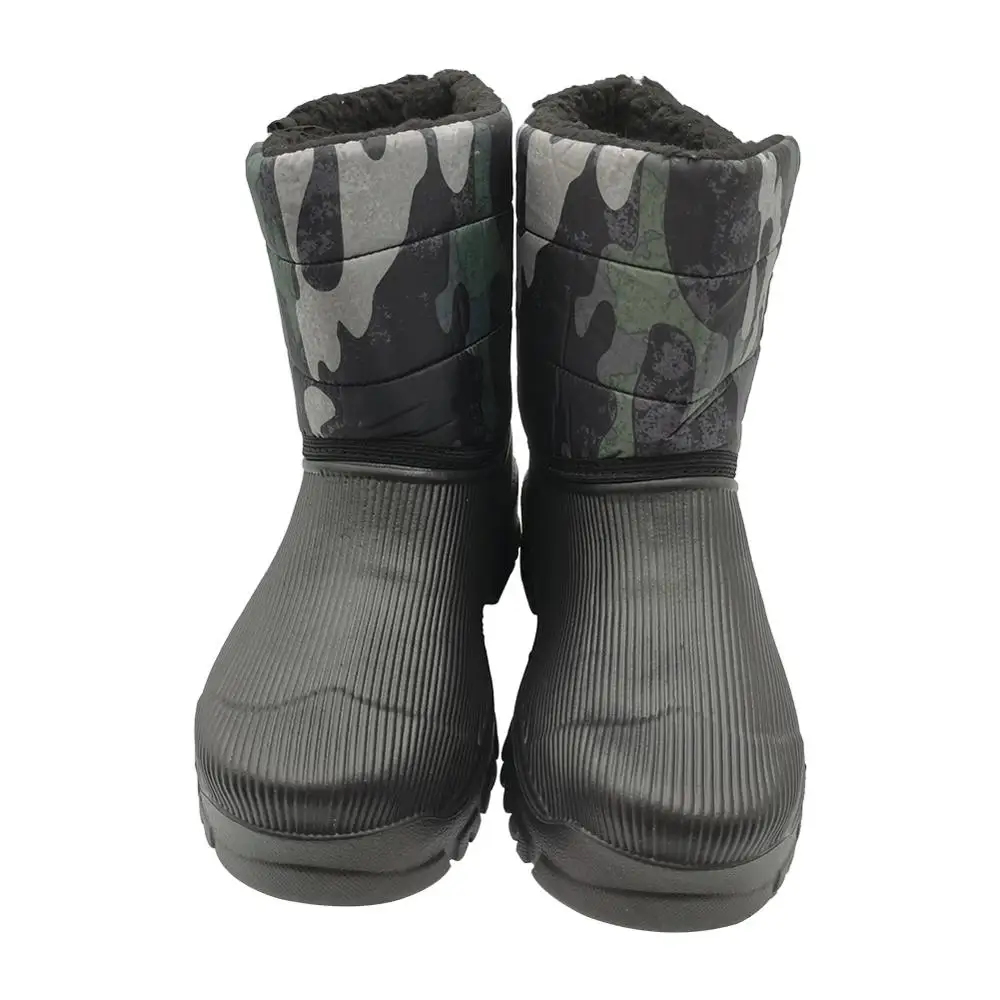 Мужские ботинки женские зимние ботинки на платформе для мужчин толстый плюш водонепроницаемые Нескользящие г. Зимняя теплая обувь размера плюс 40-45