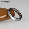 4mm Original Color Tungsten Carbide Wedding Band Couple Rings Beveled Edges Polished Comfort Fit 3