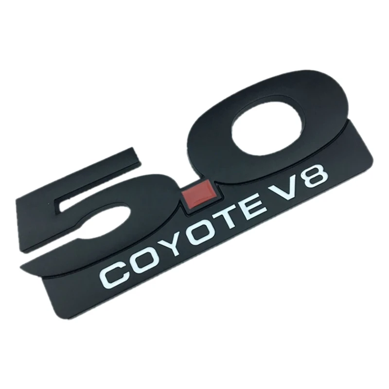 Боковые эмблемы Fender Для Ford Mustang GT 2011-2014 Black 5 0 Coyote V8 Эмблема с ударным значком |