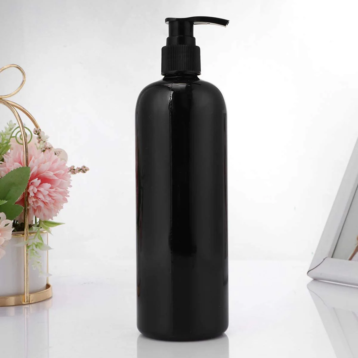 

4 Pcs Lotion Storage Bottle With Pump Black Long Duckbill Pressed Soap Bottles Home Bathroom Body Milk Pressure Pump Bottle
