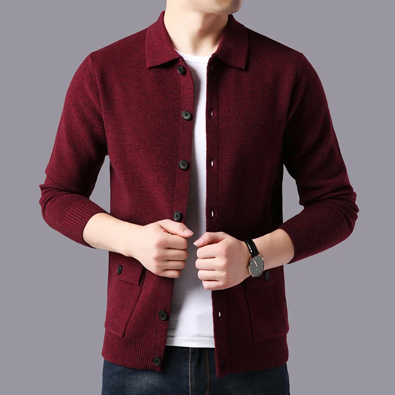Sweater Men Streetwear Fashion Sweater Coat Men Autumn Winter Warm Cashmere Woolen Cardigan Men With Pocket Sweater Men Streetwear Fashion Sweater Coat Men Autumn Winter Warm Cashmere Woolen Cardigan Men With Pocket