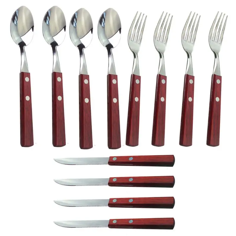 12PCS Dinner Forks Set Good Quality Stainless Steel Polished Table Forks Cutlery 