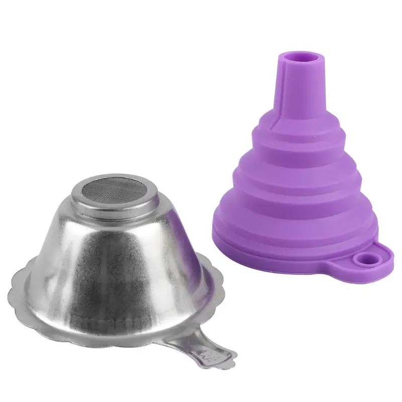 3D Printer Accessories Suit Photosensitive Resin Silicone Funnel Metal Filter E65A 2