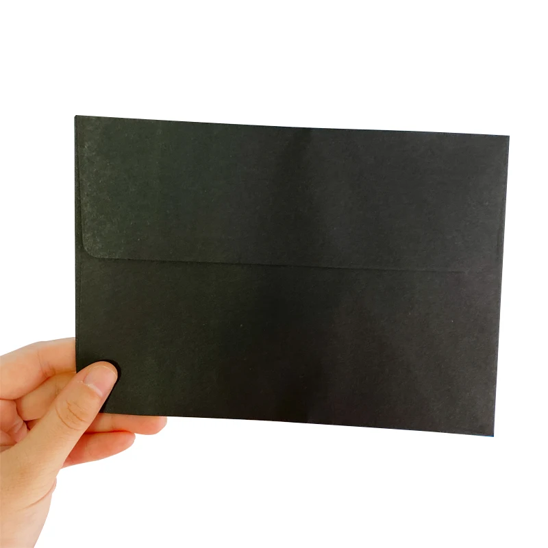 10 шт цветные конфеты крафт-бумага 14 вариантов пустые большие конверты поздравительные открытки свадебные пригласительные конверты Подарочный конверт - Цвет: Черный