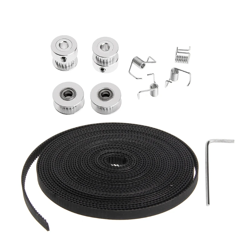 

5m GT2 Timing Belt 20 Teeth GT2 Pulley Idler Torsion Spring GT2 Gear Kit D08B