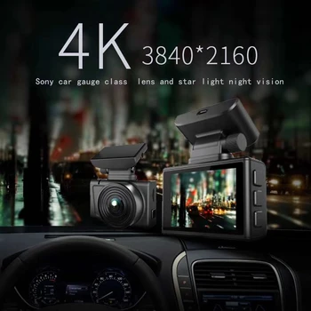 

FOR Sony IMX415 4K Dash Cam Gesture Photo WiFi Car Camera Dashcam 3840*2160P 30FPS Ultra HD DVR Video Recorder GPS Dashcam