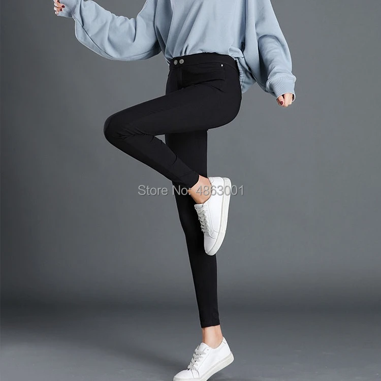 

Women Leggings Thin Section Spring And Autumn High Stretch Nine Feet Pencil Pants High Waist New Kitten Magic Pants Comfortable