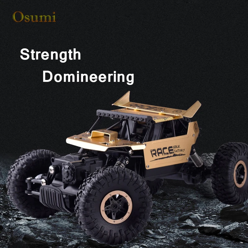 1:18 мальчик игрушка радиоуправляемая машина 2,4G 4WD 4X4 сплав багги Модель RC альпинистский автомобиль Bigfoot высокая скорость гоночный автомобиль раскладушка дрейф внедорожник