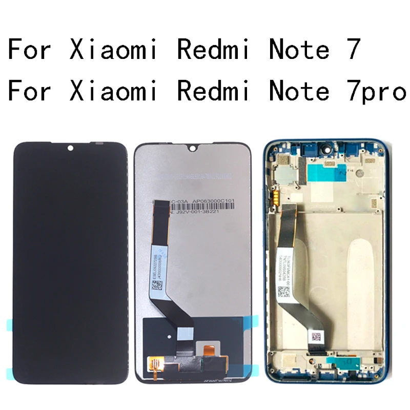 

AAA LCD For Xiaomi Redmi Note 7 LCD Display+Touch Screen Digitizer Assembly for Redmi Note 7 Pro with frame Repair kit