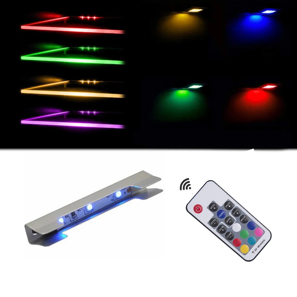 edge lighting glass clip light