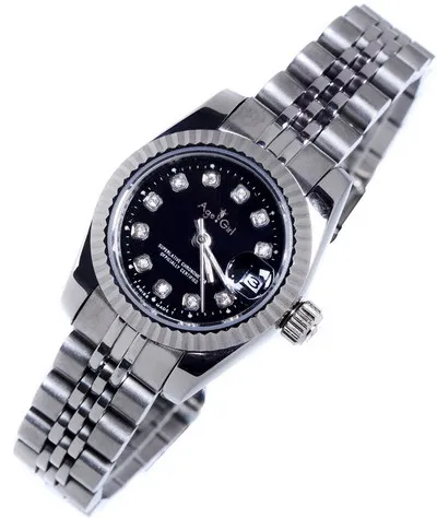 

Luxury Brand New Stainless Steel Sapphire Watch Women Lady Automatic Mechanical Diamonds Silver Gold Black Datejust Watches 26mm