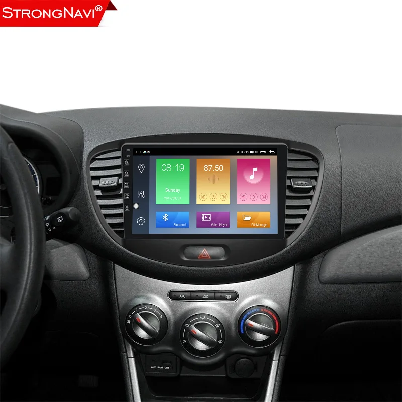 2.5D IPS 2 Din Android 10 автомобильный Радио мультимедийный плеер для Hyundai Grand I10 2008 2012 Авто