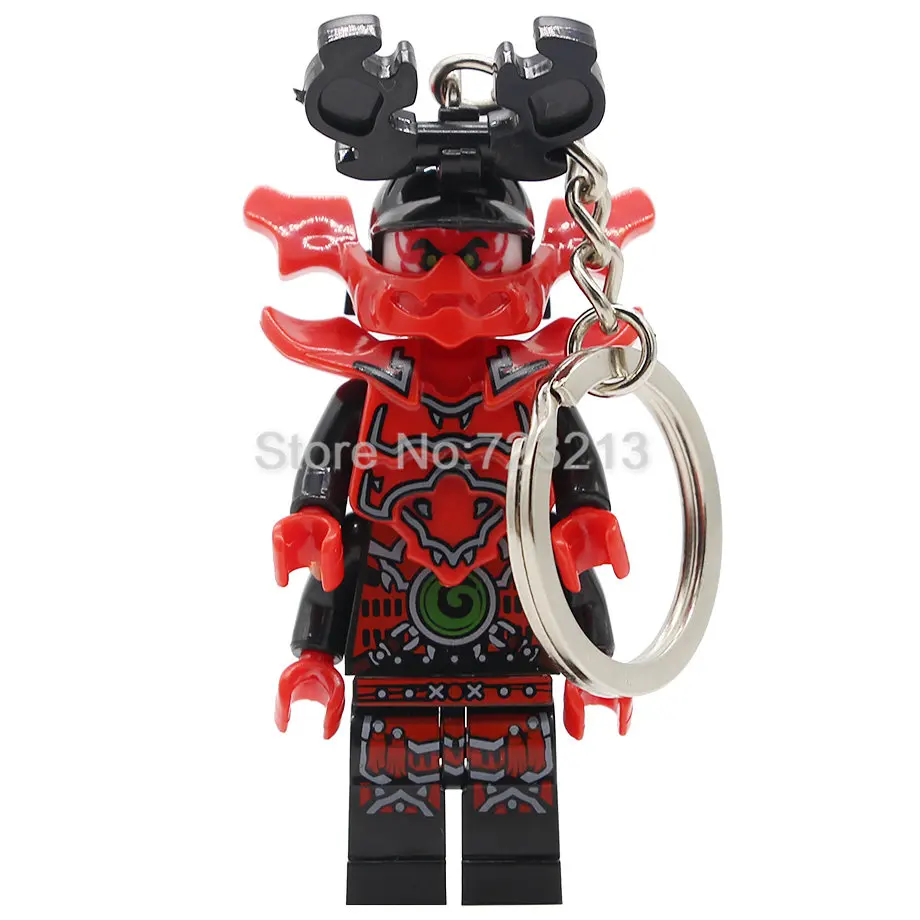 Jay Kai Carmadon NYA Ninja Krux фигурка брелок Vermin Wu chaviro Коул питор общий криптор DIY строительные блоки игрушки - Цвет: Kozu