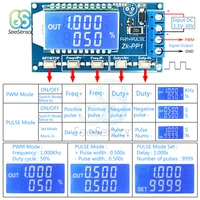 Adjustable PWM Pulse Signal Generator DC 3.3V-30V 1Hz-150KHz LCD Frequency Duty Cycle Square Wave with Anti-reverse Protection 1