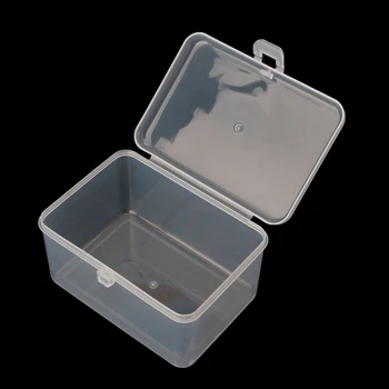 

Small Transparent Storage Box Cards Chip Hardware Case Holder Jewelry Organizer GXMA