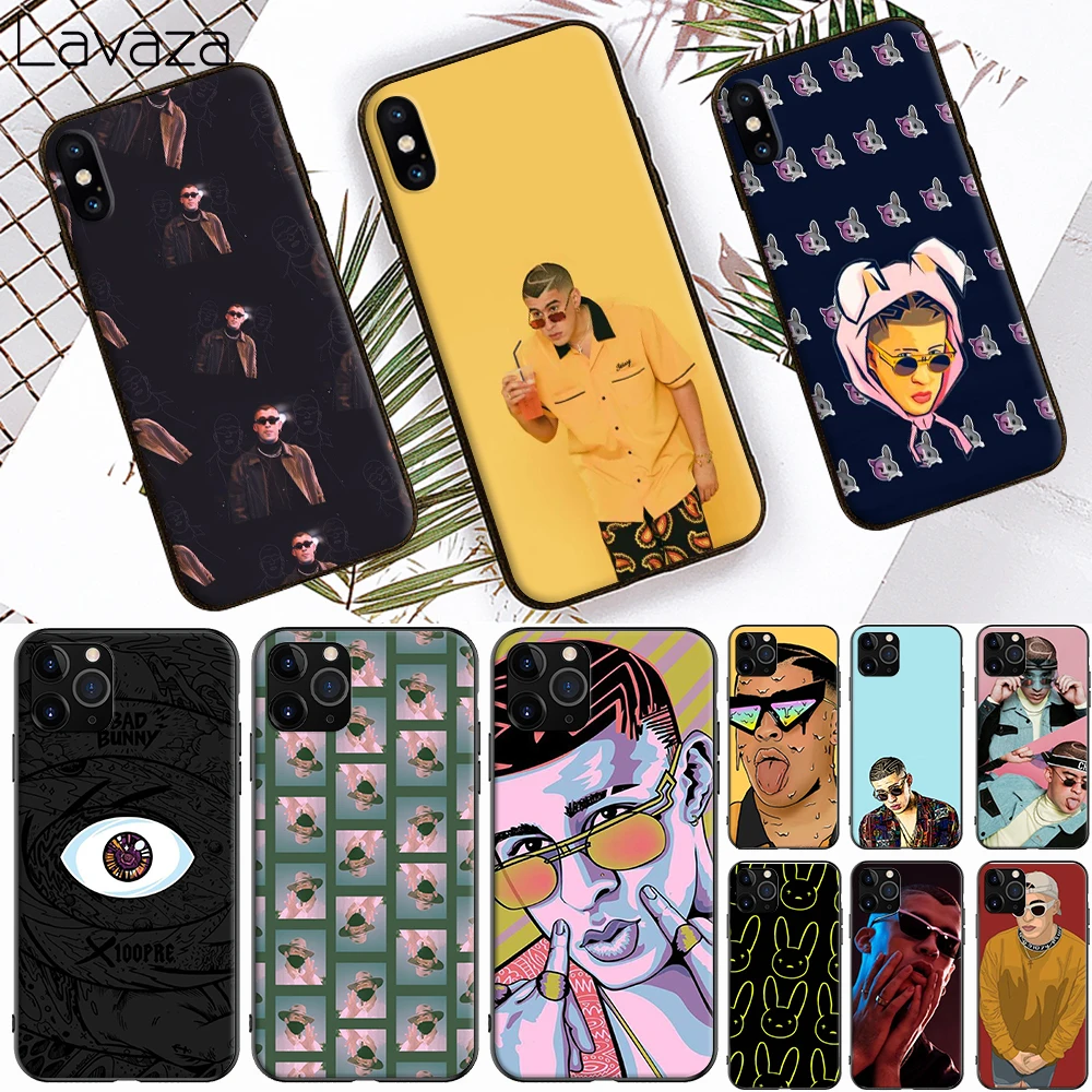 Singer Bad Bunny Soft Silicone Case for Apple iPhone 6 6S 7 8 Plus 5 5S SE X XS 11 Pro MAX XR Cover |