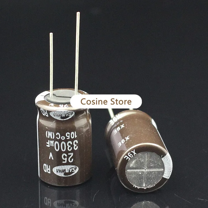 50 шт./упак. SAMWHA 25v3300uf алюминиевая крышка 25В RD серия 16X25mm электролитический