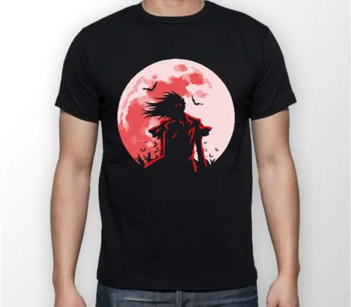 

Hellsing Alucard Moon Hell sing Anime Manga Unisex Tshirt T-Shirt Tee ALL SIZES Cartoon t shirt men Unisex New Fashion tshirt
