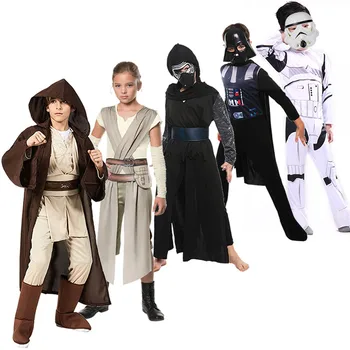 

Kids War Of Star Robe Boys Girls Vader Romper Fancy Anakin Hooded Cloak Rey Onesies White Storm Trooper Black Knight