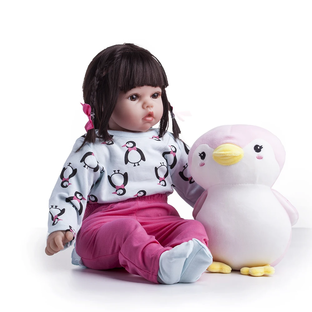 2" 55 см Reborn Baby Doll куклы реалистичные мягкие силиконовые настоящие мягкие сенсорные игрушки подарки для детей силиконовые куклы игрушки для девочек