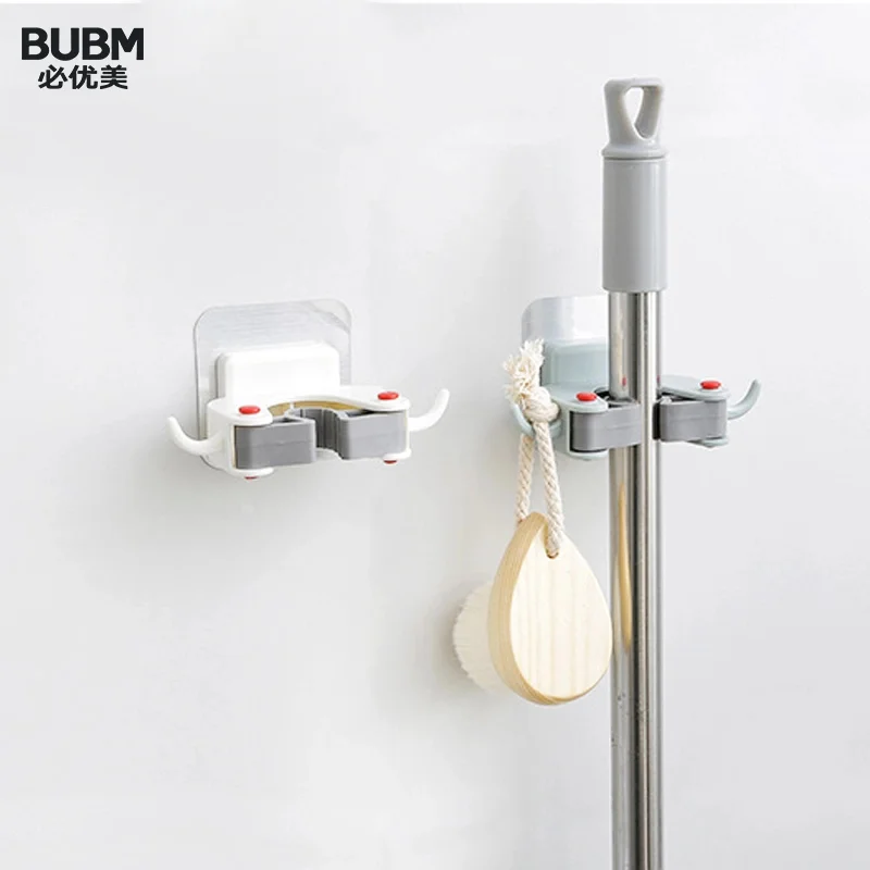 Самоклеющийся держатель для швабры и метлы BUBM настенный органайзер вешалка