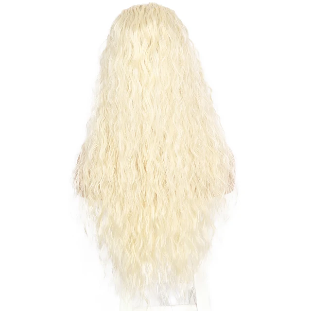 Peluca sintética con división frontal para mujer, malla con división frontal 613 n. °, Color rizado, parte media, alta temperatura, fiesta, Cosplay, diario Peluca sintética con división frontal para mujer, malla con división frontal 613 n. °, Color rizado, parte media, alta temperatura, fiesta, Cosplay, diario