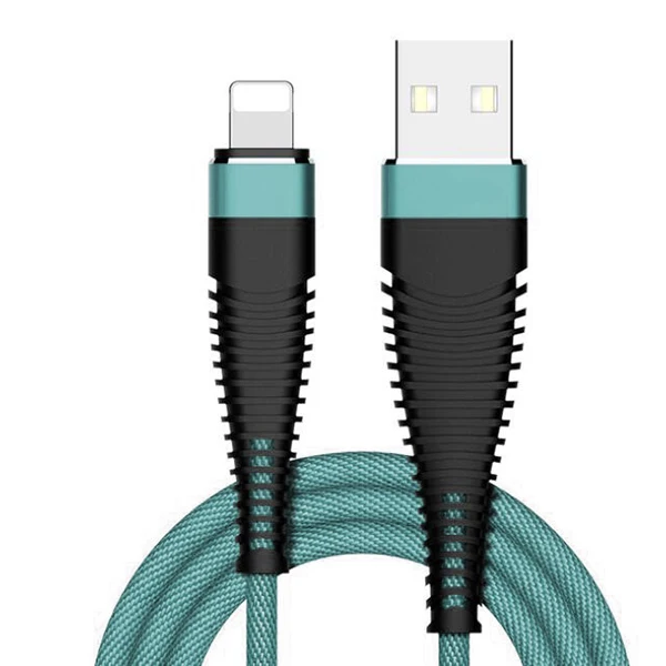 Мобильный кабель для синхронизации данных Micro USB/type C/8 pin кабель для быстрой зарядки для iPhone 7 samsung Xiaomi MI9 Android телефон зарядное устройство USB шнур - Цвет: Зеленый