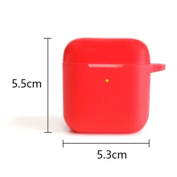 

Flip-open Cover Protective Case Soft Silicone Shell with Carabine for QCY T8 Wireless Earphones Charging Box Protector