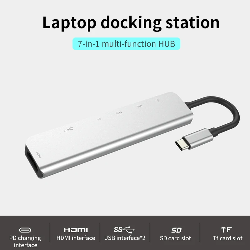 Mosible USB 3.0 Type-C Hub to HDMI Adapter for Smartphone MacBook Pro / Air 2018 4K Thunderbolt 3 U