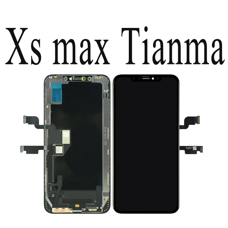 Класс для iPhone X S Max XR ЖК-дисплей для Tianma AMOLED OEM сенсорный экран с дигитайзером запасные части для сборки черный - Color: for XS Max Tianma