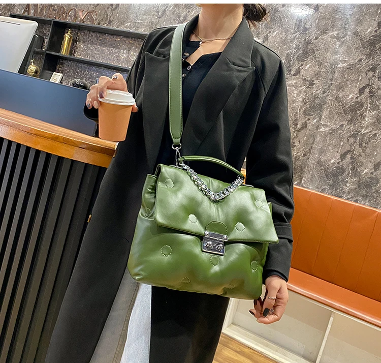 с доставкой 2021Winter Retro Women's Shoulder padded quilted Bag luxury designer handbag Shopper Bags Space Pad Cotton Female с доставкой 2021Winter Retro Women's Shoulder padded quilted Bag luxury designer handbag Shopper Bags Space Pad Cotton Female